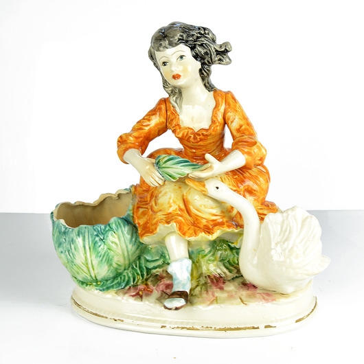 figurki i rzeźby Duża ceramiczna figura Capodimonte, Włochy lata 60.