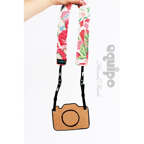 Camera Strap Pink flower equipo
