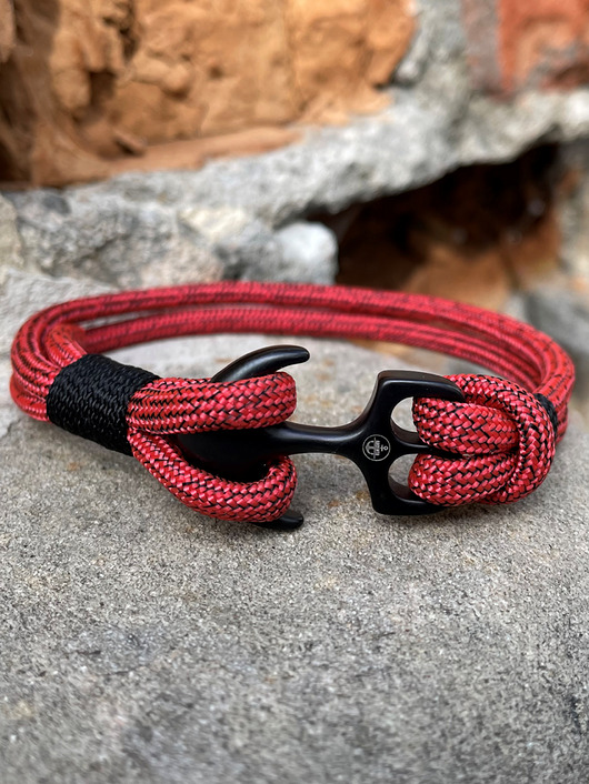 biżuteria męska Bransoletka kotwica paracord ArgentoMen