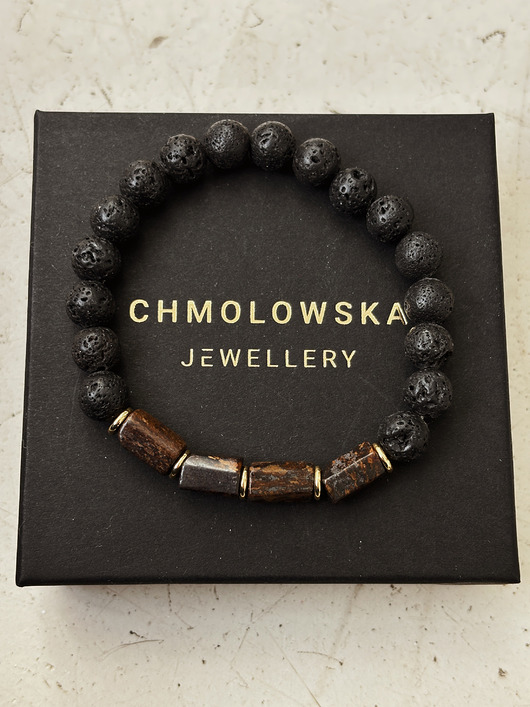 biżuteria męska Bransoletka męska Bronzyt