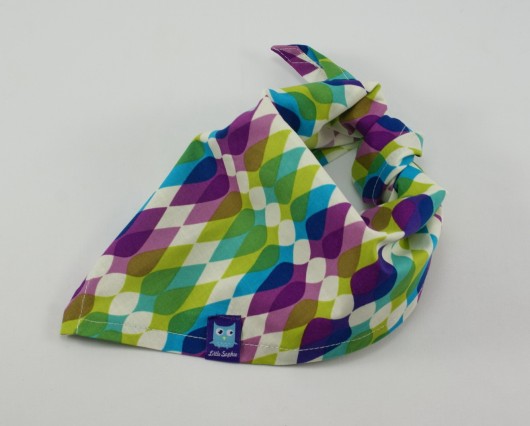 Chustka bandana na szyję, głowę FIOLETOWA Little Sophie