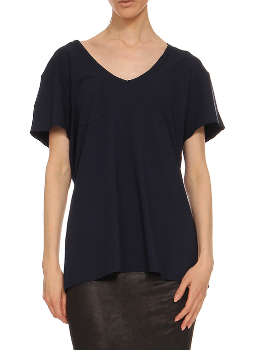  T-shirt granatowy YY500204_RAL5013 YULIYA BABICH