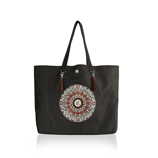 Torba OCEAN MANDALA CHOCO XL - shopper etno Bags of OZ