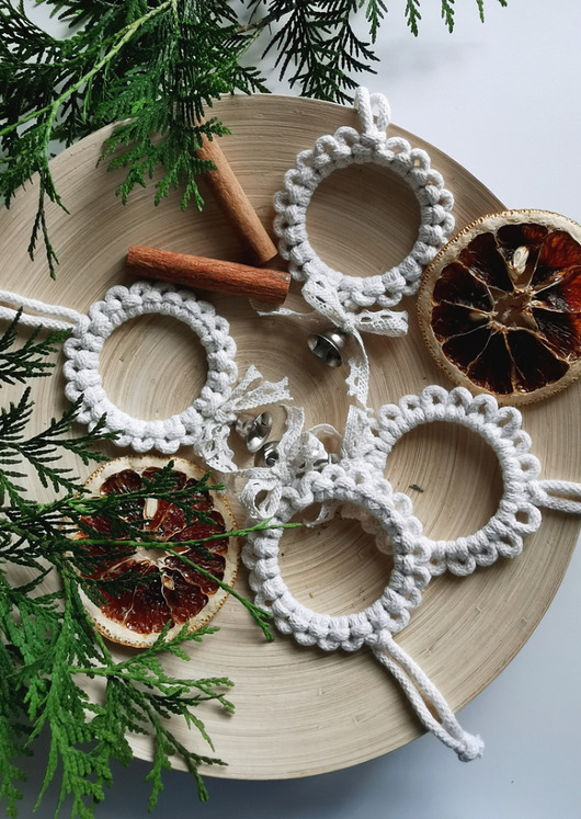 ozdoby choinkowe Zestaw zawieszek choinkowych boho dzwonki