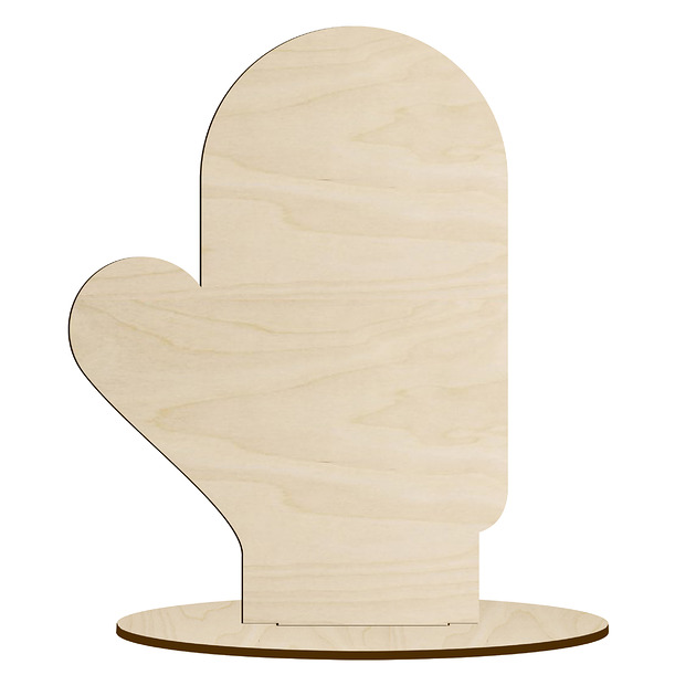 figurki i rzeźby Drewniana Figurka Decoupage dla Dzieci Rękawiczki na Podstawce do Malowania
