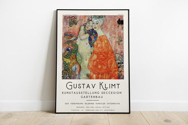Gustav Klimt - plakat wystawowy Pas De LArt