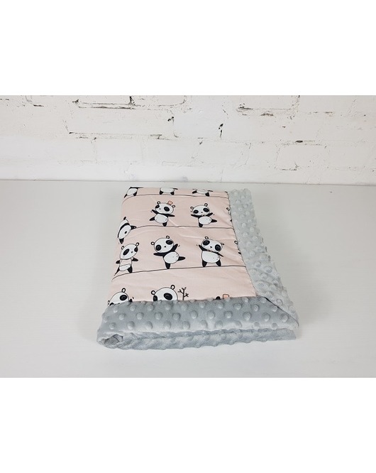 Kocyk Niemowlaka Pandy Akrobaci 65x75 Glacier MIA home