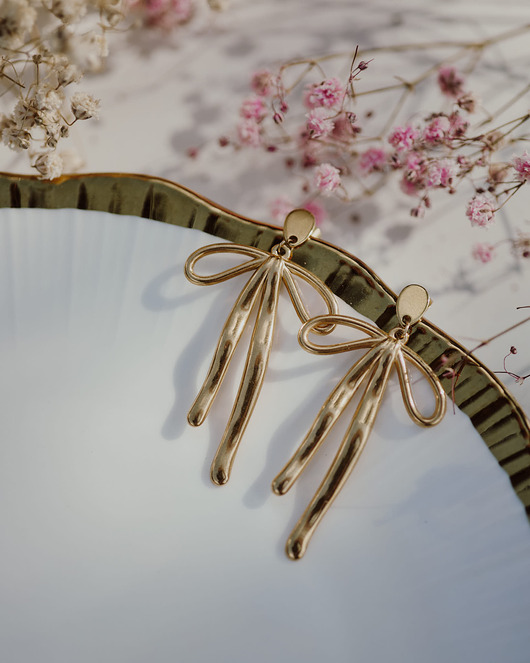 kolczyki - inne Kolczyki duże kokardy