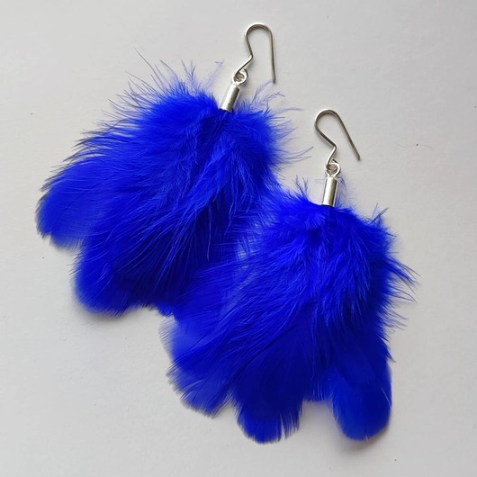 kolczyki z piórami PIÓRKO kolczyki