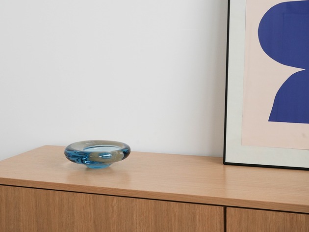 patery i talerze Patera szklana, duński design, lata 60, Holmegaard,  Per Lütken