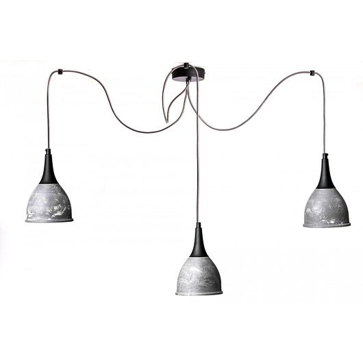 Lampa loftowa MONIC PAJĄK betonowa 3 klosze Home Design