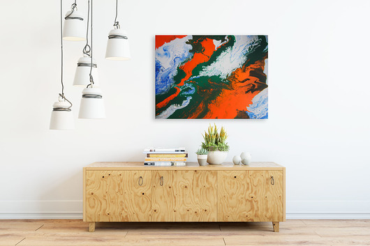 LIQUID 17 - obraz akrylowy 100x70 PLAKATY GEOMETRYCZNE