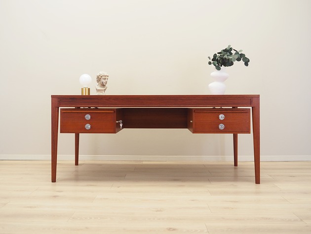 biurka Biurko tekowe, duński design, lata 70,  Finn Juhl,  France & Son