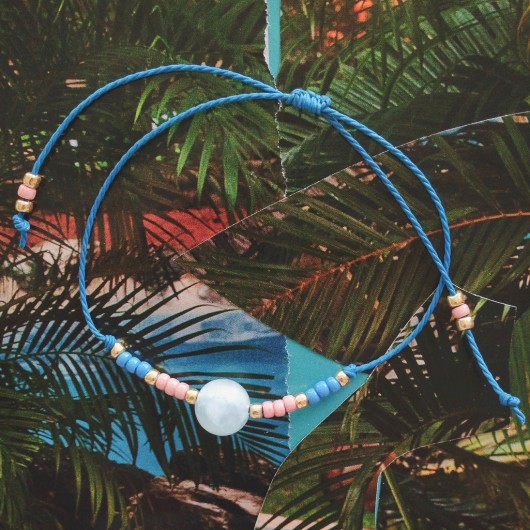 bransoletka: jadeit + koraliki, boho, hippie lovina