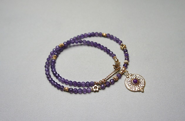 chokery Ametysty vol. 13 /choker/ naszyjnik - Szlachetna kolekcja /27.01.25/