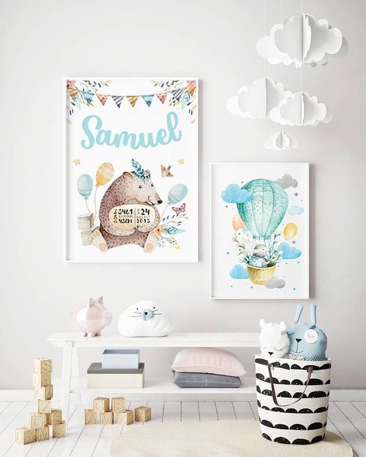 Plakat Odlotowy zajączek 50x70cm B2 HOG STUDIO