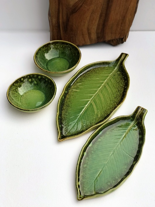 patery i talerze Zestaw ceramiczny dla dwojga  talerz  miseczka