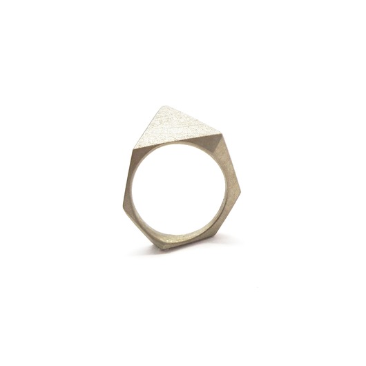 pierścionki srebrne ONE EDGE Classic / satin BRASS ring