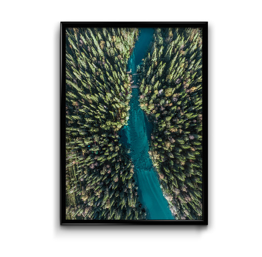 Plakat Rzeka  Bury Lis