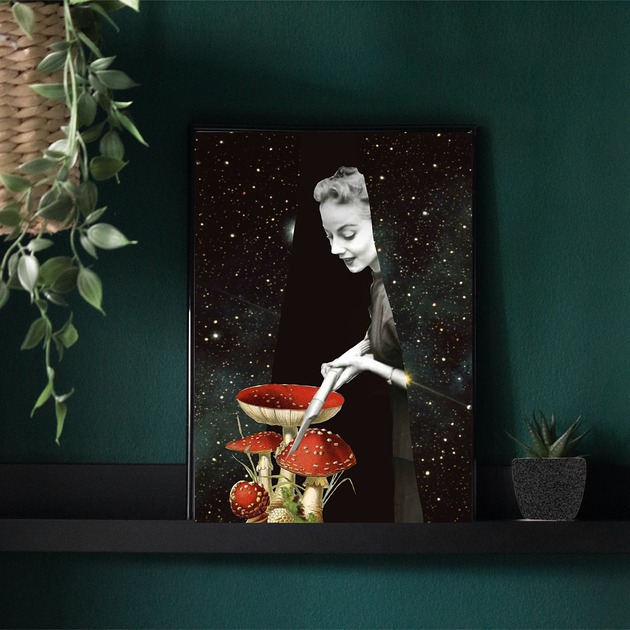 plakaty Amanita - plakat, kolaż