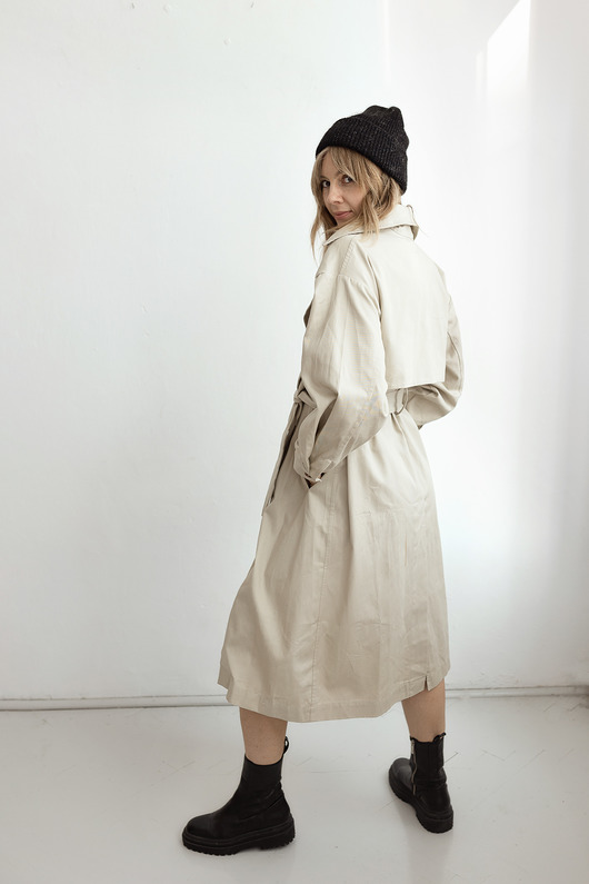 płaszcze damskie Oh cotton classic trench coat