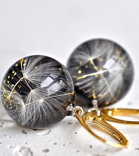 Kolczyki pozłacane kwiatowe Grol Jewellery