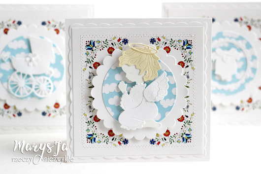 kartki scrapbooking KASZEBE - aniołek