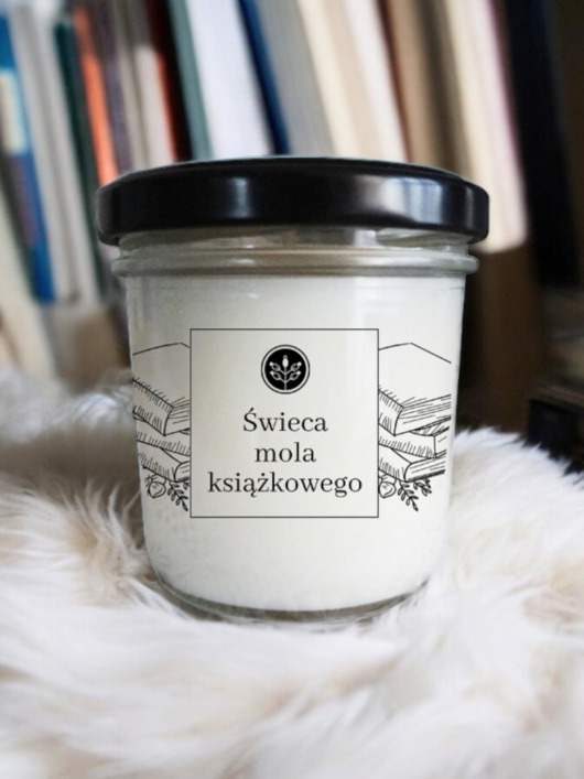 świece zapachowe Świeca sojowa Świeca mola książkowego 120 ml