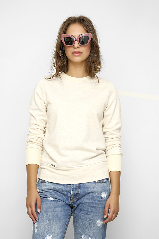 Bluza basic Bogna ecru Freeshion