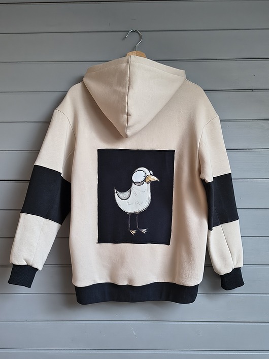 bluzy dla chłopców Bluza Oversize "Ptok"