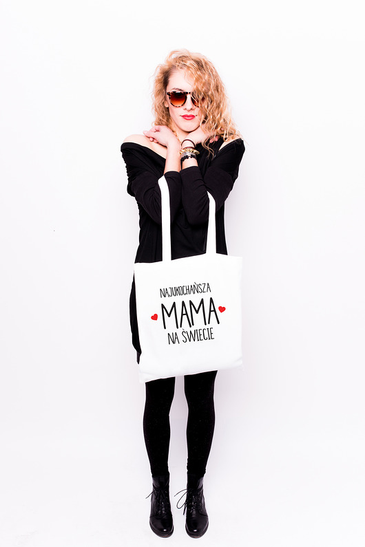 Torba z nadrukiem - najukochańsza mama (S) AllbagAllprints
