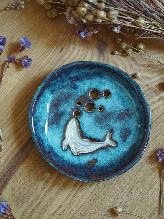 mydelniczki Mydelniczka z wielorybem