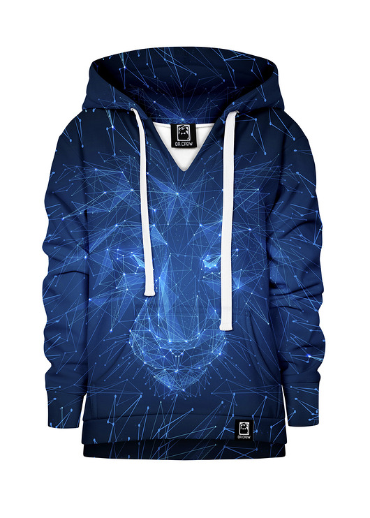 bluzy dla dziewczynki Bluza Dziewczynka DR.CROW Lew Laser