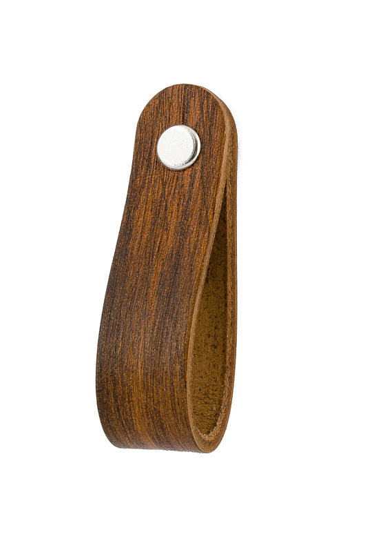 gałki do mebli Skórzany uchwyt meblowy COLORISO TAN WOOD P