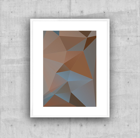 plakat 100x70 LOWPOLY 6 ED design for fun