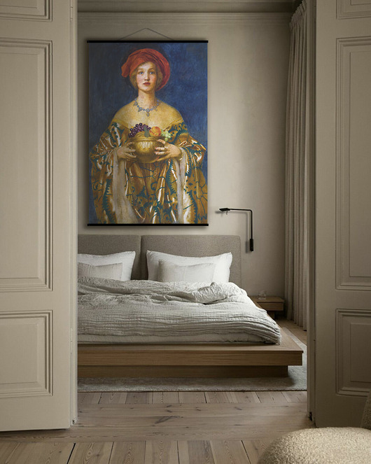 grafiki i ilustracje Duży obraz na płótnie - Złota Misa - Frank Cadogan