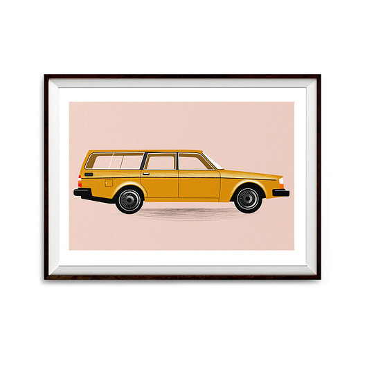 grafiki i ilustracje Volvo 245