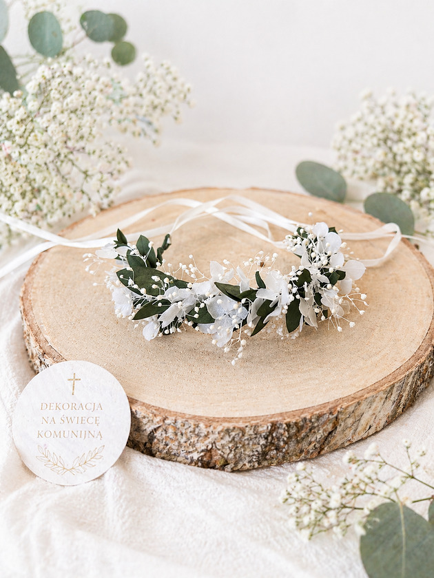 komunia - pozostałe Ozdoba komunijna świeca