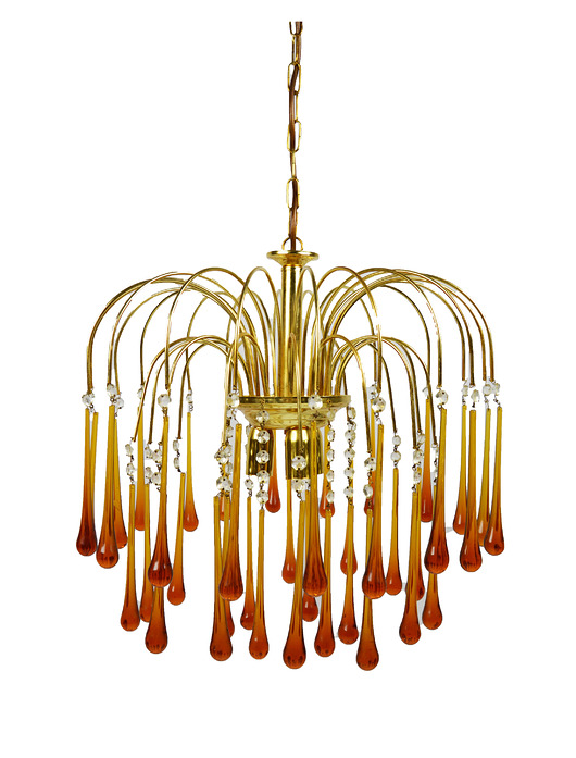 lampy wiszące Żyrandol proj. P. Venini, lata 60