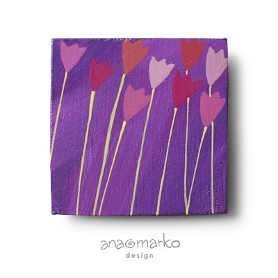 ::magnes - fioletowe tulipanki anamarko