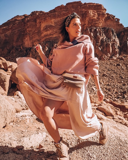 Spódnica REBECCA POWDER PINK elevenstory