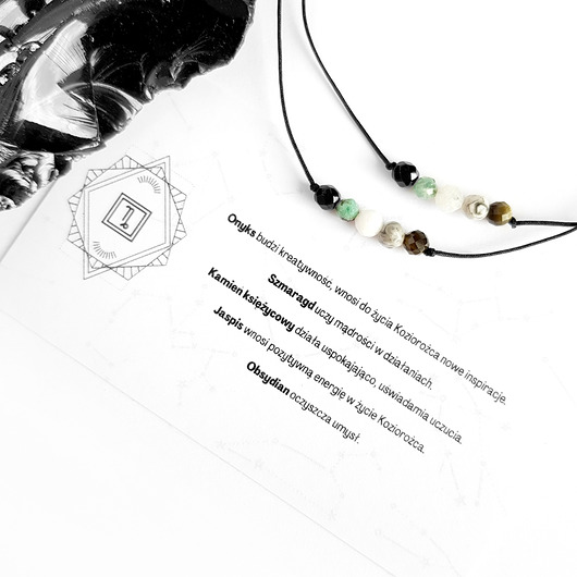 bransoletki z kamieni naturalnych Zodiac KOZIOROŻEC bransoletka z kamieni