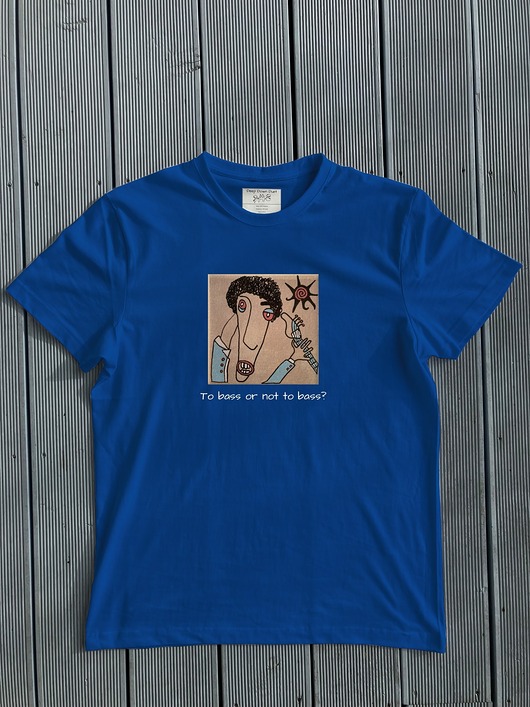 t-shirty męskie T-shirt "To bass or not to bass?"