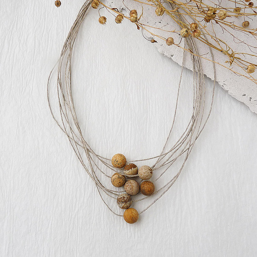 kolie Groszki naszyjnik 001