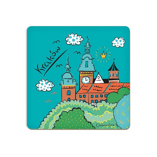 Podkładka pod kubek Kraków Wawel Gliniana Kura