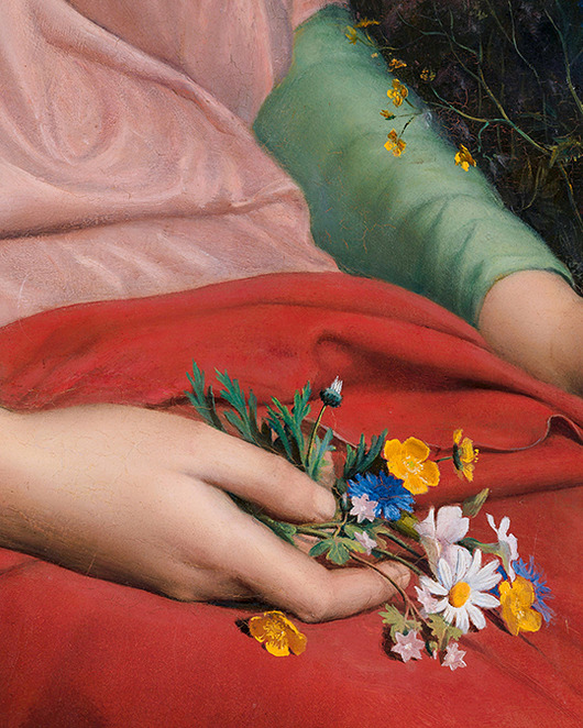 obrazy Kwiaty polne - Anne Francois Louis Janmot - dekoracja ścienna