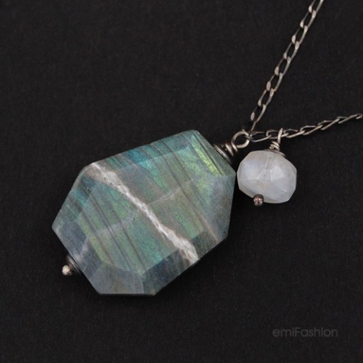Labradoryt i Kamień księżycowy MAREMI Jewelry