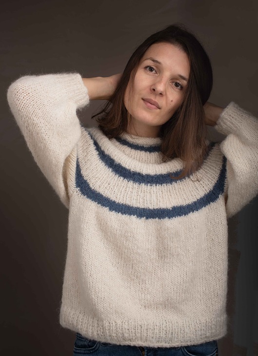 swetry damskie  Sweter MARINA alpaka i wełna