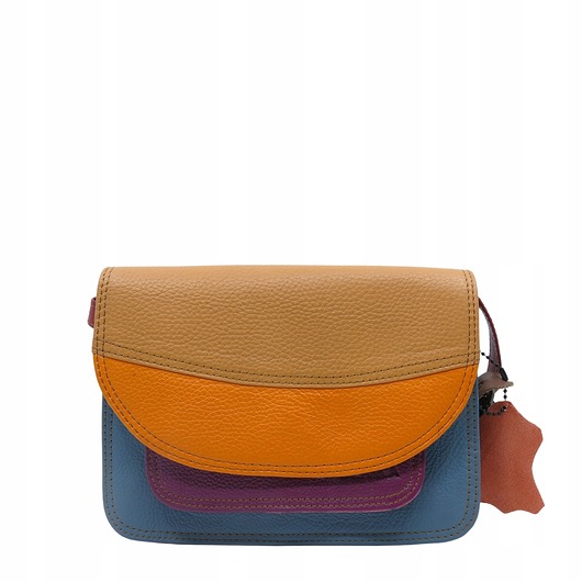 torby na ramię Torebka damska skórzana regulowany pasek kolorowa eko OLIVKA