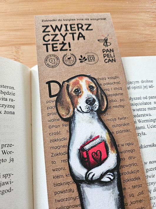 zakładki do książek Zakładka do ksiązki Beagle Tosia*